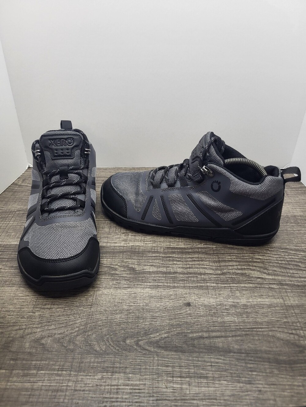 Xero Shoes Mens Daylite Hiker Fusion Grey Minimalist Barefoot Hiking Boots 7.5